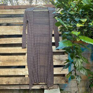 Rolla Coster textured Longline Open Front Duster Cardigan